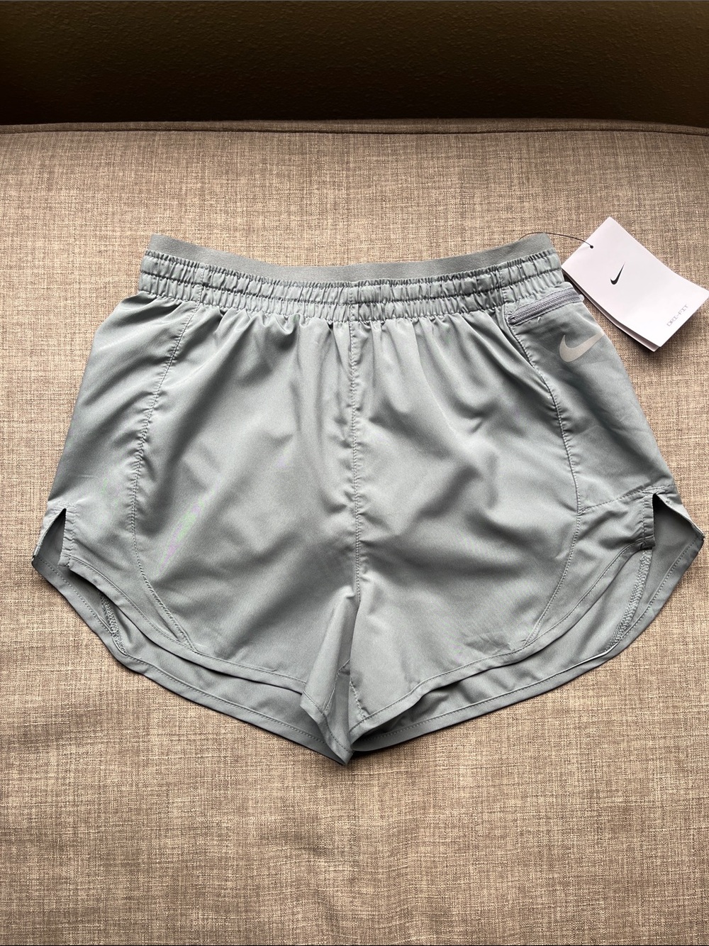 Nike Gray Lined Running Shorts Athletic NWT XS